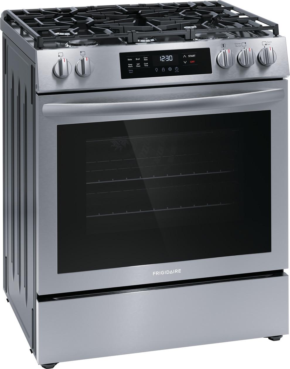 30" Front Control Gas Range with Convection Bake