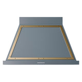 ILVE UANB40BGG Nostalgie Noblesse 40 inch Range Hood (Blue Grey, Brass)