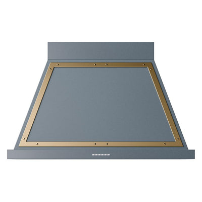 ILVE UANB40BGG Nostalgie Noblesse 40 inch Range Hood (Blue Grey, Brass)