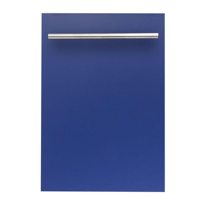 ZLINE 18 in. Compact Top Control Dishwasher with Stainless Steel Tub and Modern Style Handle, 52 dBa (DW-18) [Color: Blue Matte]