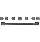 Café™ 36" Brushed Black Handle & Knob Set for Pro Range and Rangetop