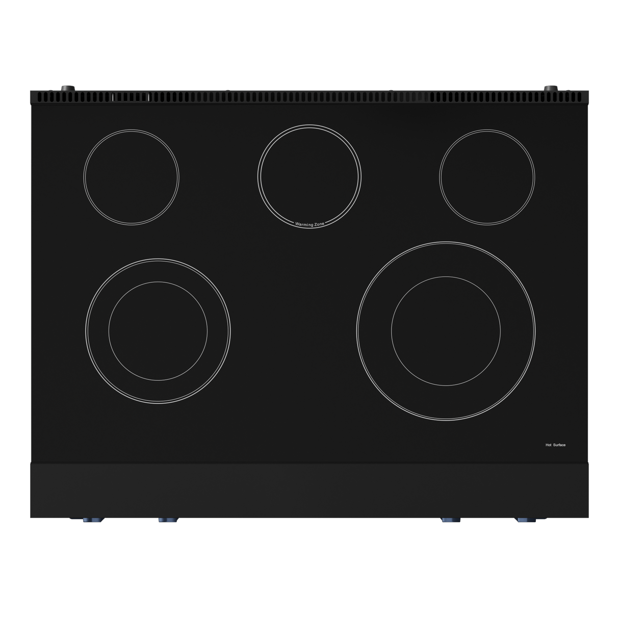 36 Inch Professional Electric Range With Tilt Panel Touch Control In Black/navy Blue  Gordon Ramsay Series