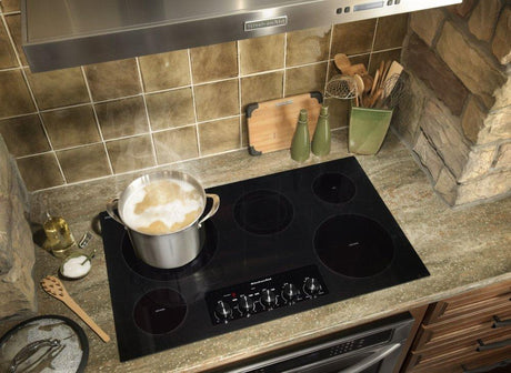 36" Electric Cooktop with 5 Radiant Elements - Black