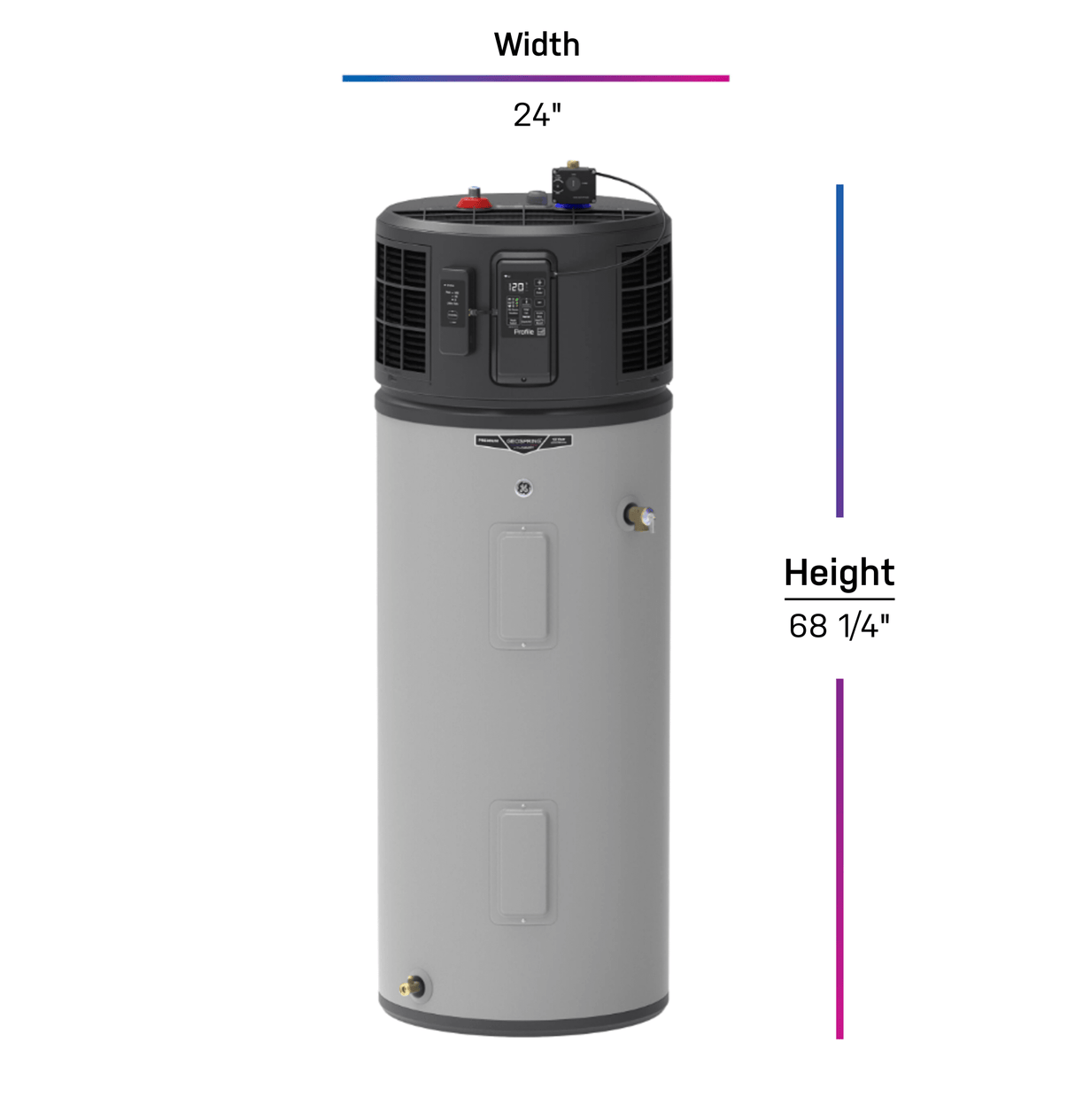 GE Profile™ GEOSPRING™ Smart Hybrid Heat Pump Water Heater 50-gallon - 240V