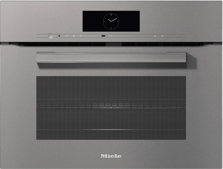 H 7840 BM AM Graphite grey - 24" compact speed oven in a perfectly combinable design with automatic programs and roast probe.
