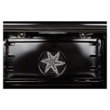 ILVE UPN90FDMPI Nostalgie I 36 inch Dual Fuel Range (Stainless Steel, Brass Trim) (Natural Gas)