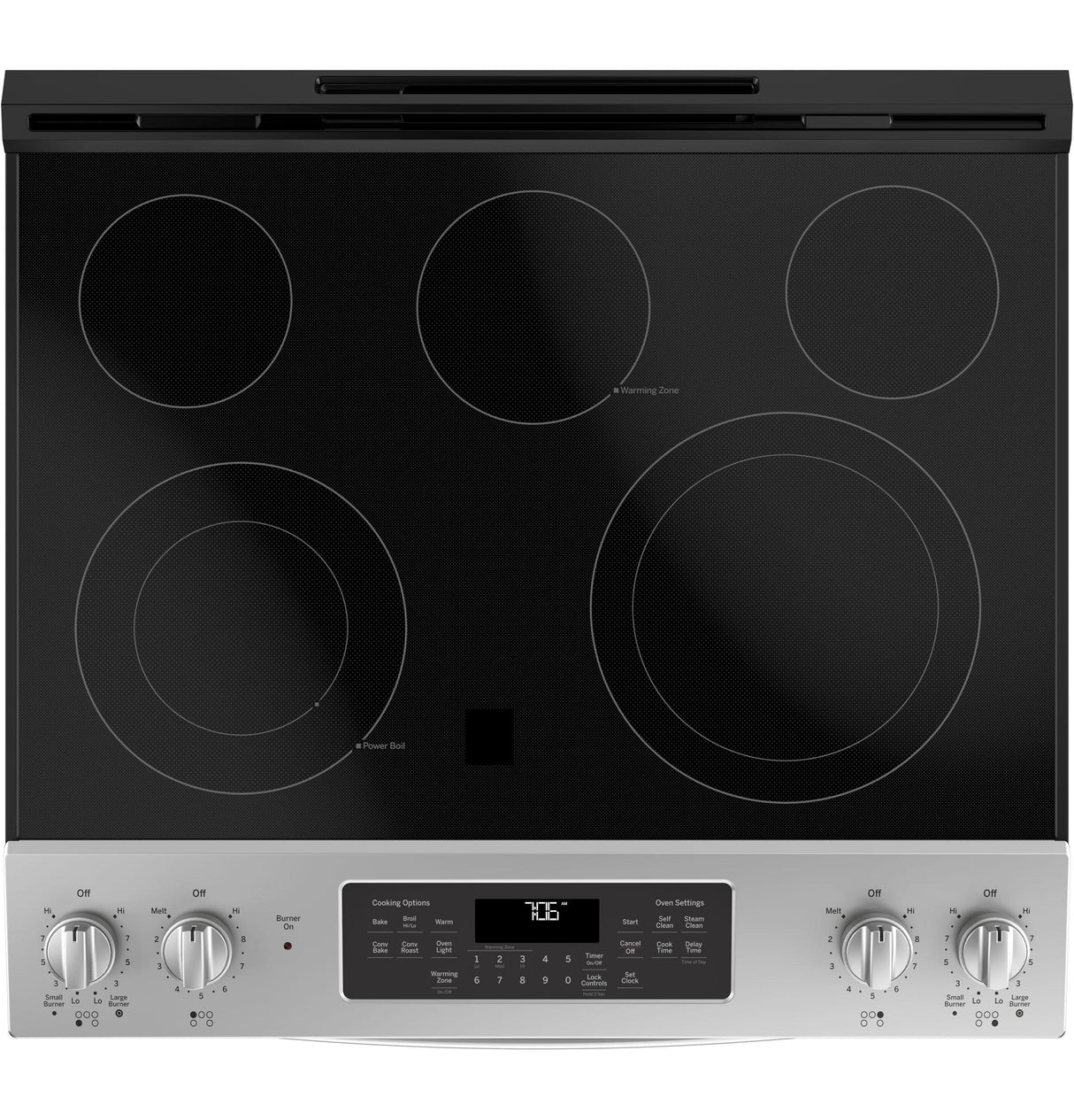 GE® 30" Slide-In Electric Convection Range