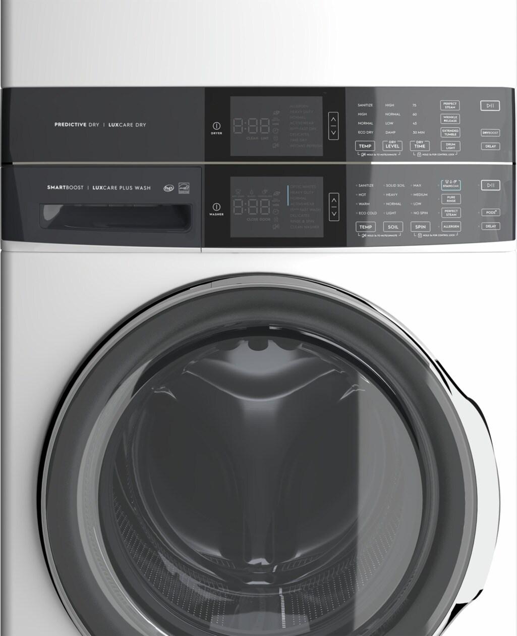 Laundry Tower Single Unit Front Load 4.5 Cu. Ft. Washer & 8 Cu. Ft. Electric Dryer