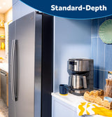 GE® ENERGY STAR® 27.9 Cu. Ft. Side-By-Side Refrigerator with Extra Tall Dispenser and In-Door Icemaker