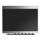 ILVE UMIB36NR3BUB Majestic III 36 inch Induction Range with 6 Elements, 3.5 cu. ft. Total Oven Capacity (Triple Glass Door, Burgundy, Burnished)