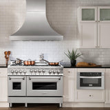 ZLINE 48" 6.0 cu. ft. Range with Gas Stove and Gas Oven in Stainless Steel (RG48) [Color: Blue Matte]