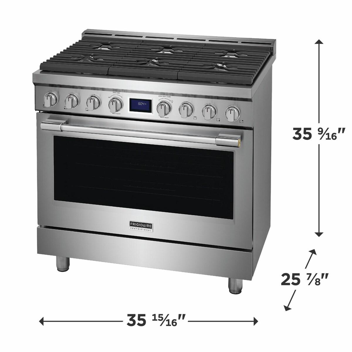 36" Front Control Freestanding Gas Range