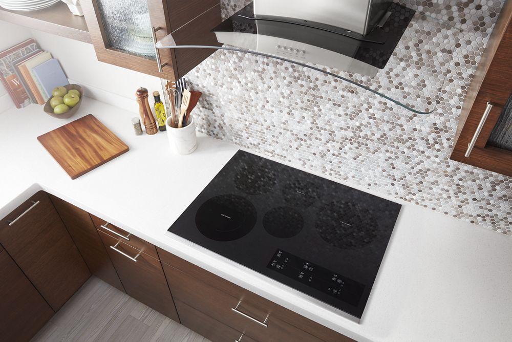 30-inch Electric Ceramic Glass Cooktop with Two Dual Radiant Elements