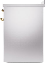 Nostalgie II 30 Inch Electric Freestanding Range in Stainless Steel with Brass Trim