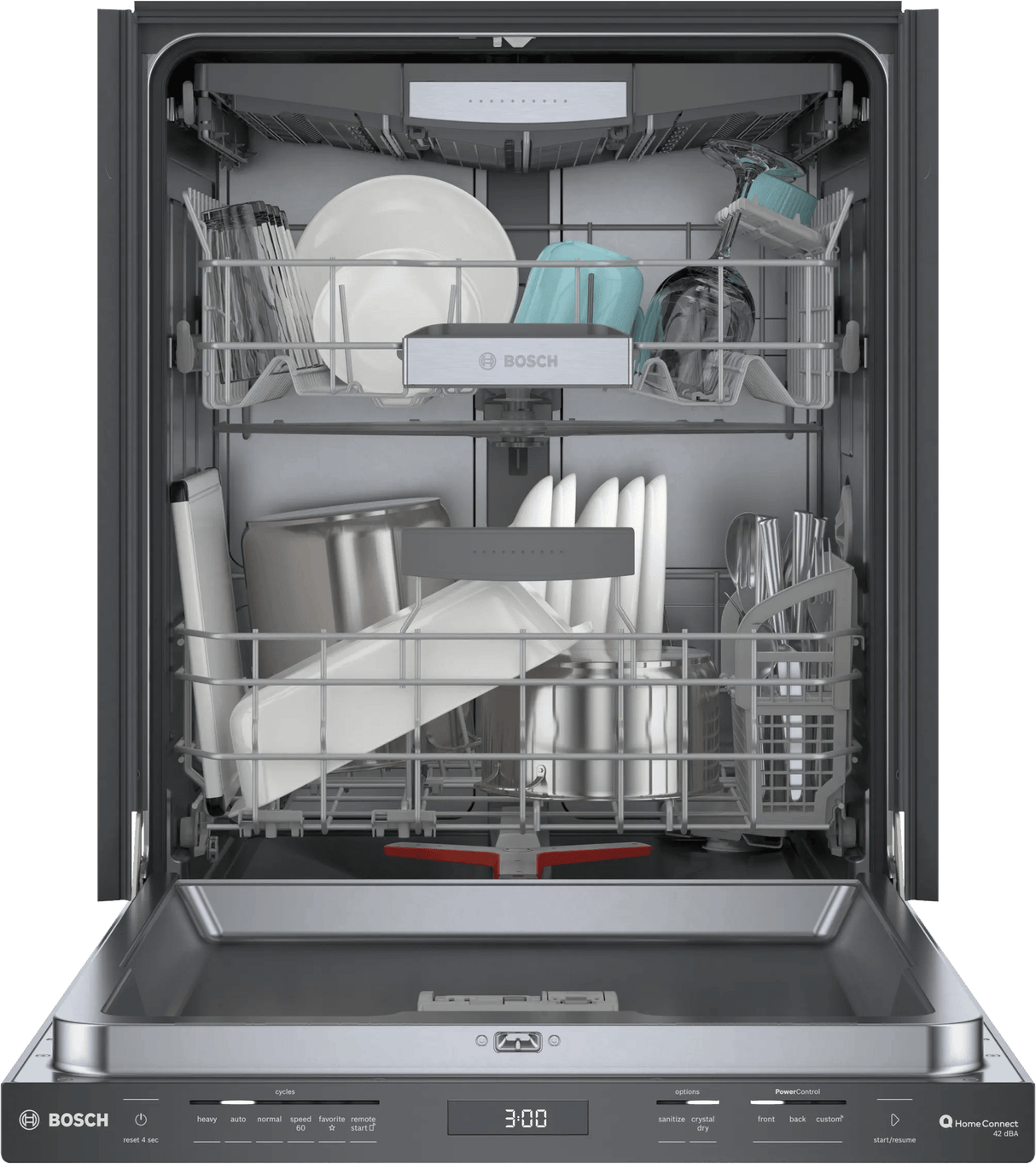 800 Series Dishwasher 24" Brushed black steel anti-fingerprint