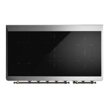 ILVE UMIB48NR3MBB Majestic III 48 inch Induction Range with 6 Elements, 5.02 cu. ft. Total Oven Capacity (Triple Glass Door, Midnight Blue, Burnished)
