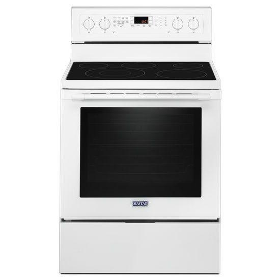 Maytag® 30-Inch Wide Electric Range With True Convection And Power Preheat - 6.4 Cu. Ft. - White