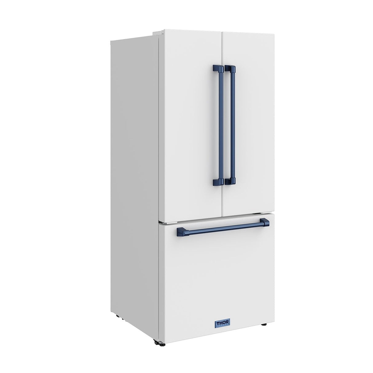 30 Inch French Door Counter Depth Refrigerator With Ice Maker - White/blue  Gordon Ramsay Series