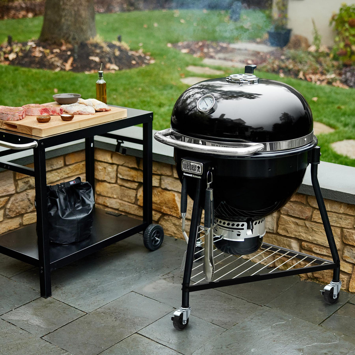 Summit® Kamado E6 Charcoal Grill - Black