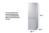 24" Wide Wide Bottom Mount Refrigerator-freezer
