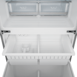 30 Inch 17.5 Cu Ft French Door Counter Depth Refrigerator With Ice Maker In Stainless Steel/navy Blue  Gordon Ramsay Series