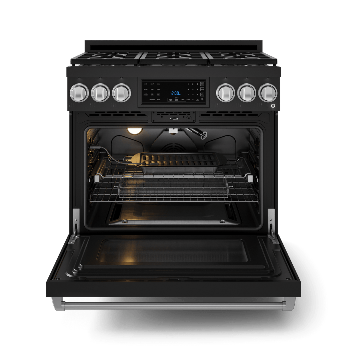 36 Inch Professional Lp Range With Tilt Panel Touch Control In Black/stainless Steel  Gordon Ramsay Series
