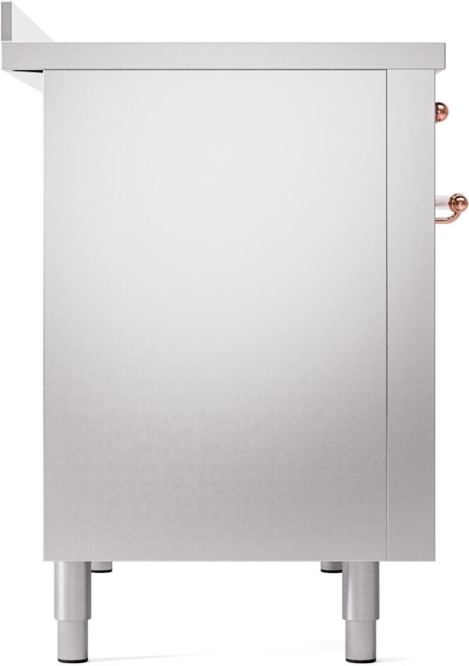 Nostalgie II 48 Inch Electric Freestanding Range in Stainless Steel with Copper Trim