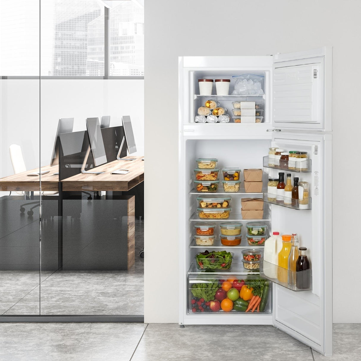 Element 21.3 in. 7.4 cu. ft. Compact Top Freezer Refrigerator - White