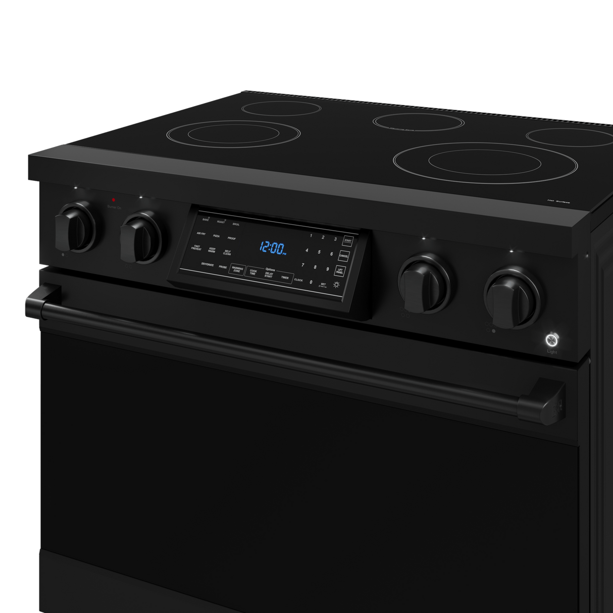36 Inch Professional Electric Range With Tilt Panel Touch Control In Black  Gordon Ramsay Series