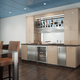 15-In Low Profile Built-In Crescent Ice Machine with Door Style - Stainless Steel
