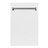ZLINE 18 in. Dishwasher Panel with Traditional Handle (DP-18) [Color: DuraSnow Stainless Steel]
