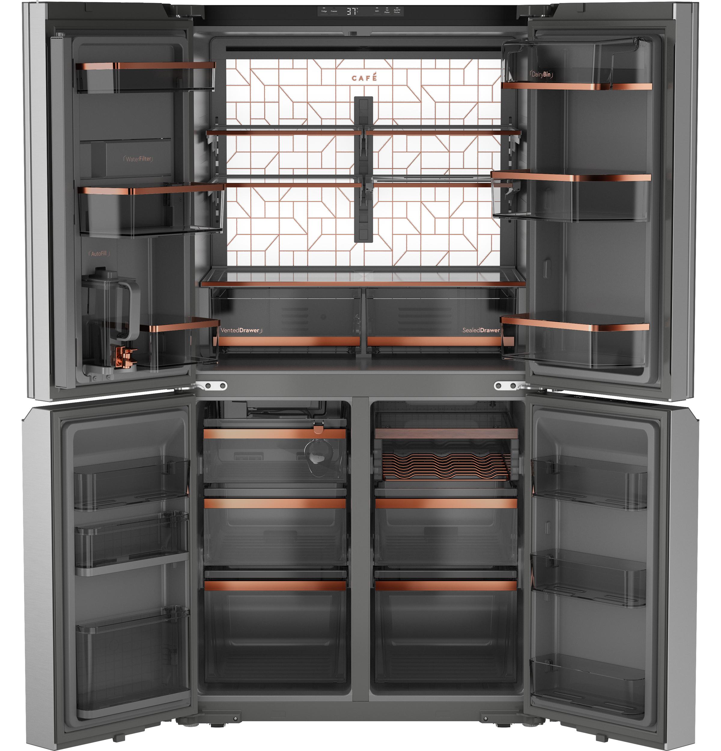 CAFE CAE28DM5TS5 Café™ ENERGY STAR® 28.3 Cu. Ft. Smart Quad-Door