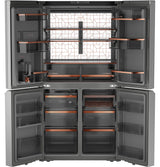 Café™ ENERGY STAR® 28.3 Cu. Ft. Smart Quad-Door Refrigerator in Platinum Glass with Dual-Dispense AutoFill Pitcher