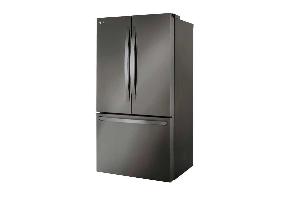 36" Wide, 27 cu ft. 3 Door French Door, C/Depth Refrigerator with Internal Water Dispenser, PrintProof Black Stainless Steel