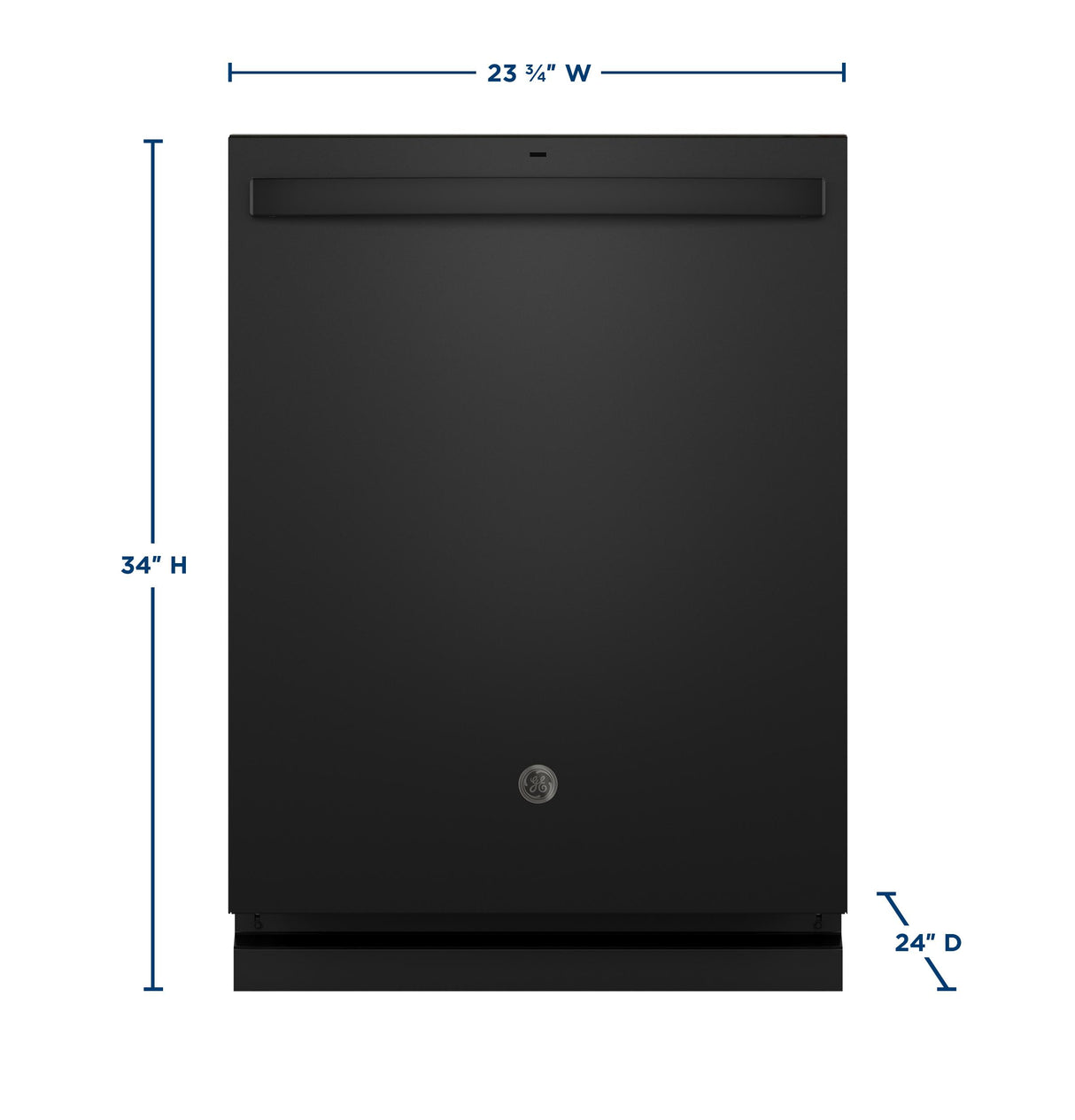 GE® ENERGY STAR® Top Control with Stainless Steel Interior Dishwasher with Sanitize Cycle
