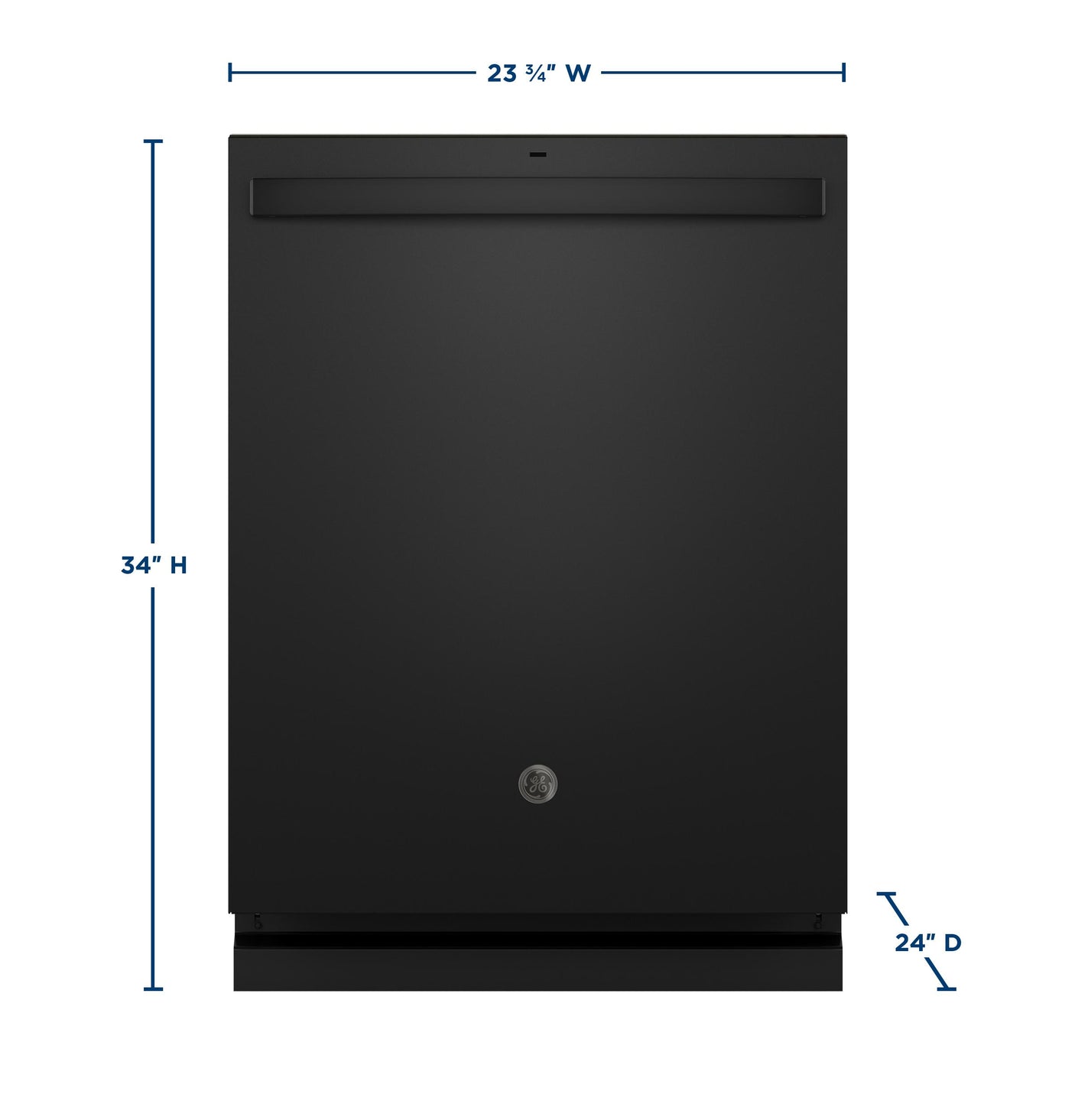 GE® ENERGY STAR® Top Control with Stainless Steel Interior Dishwasher with Sanitize Cycle