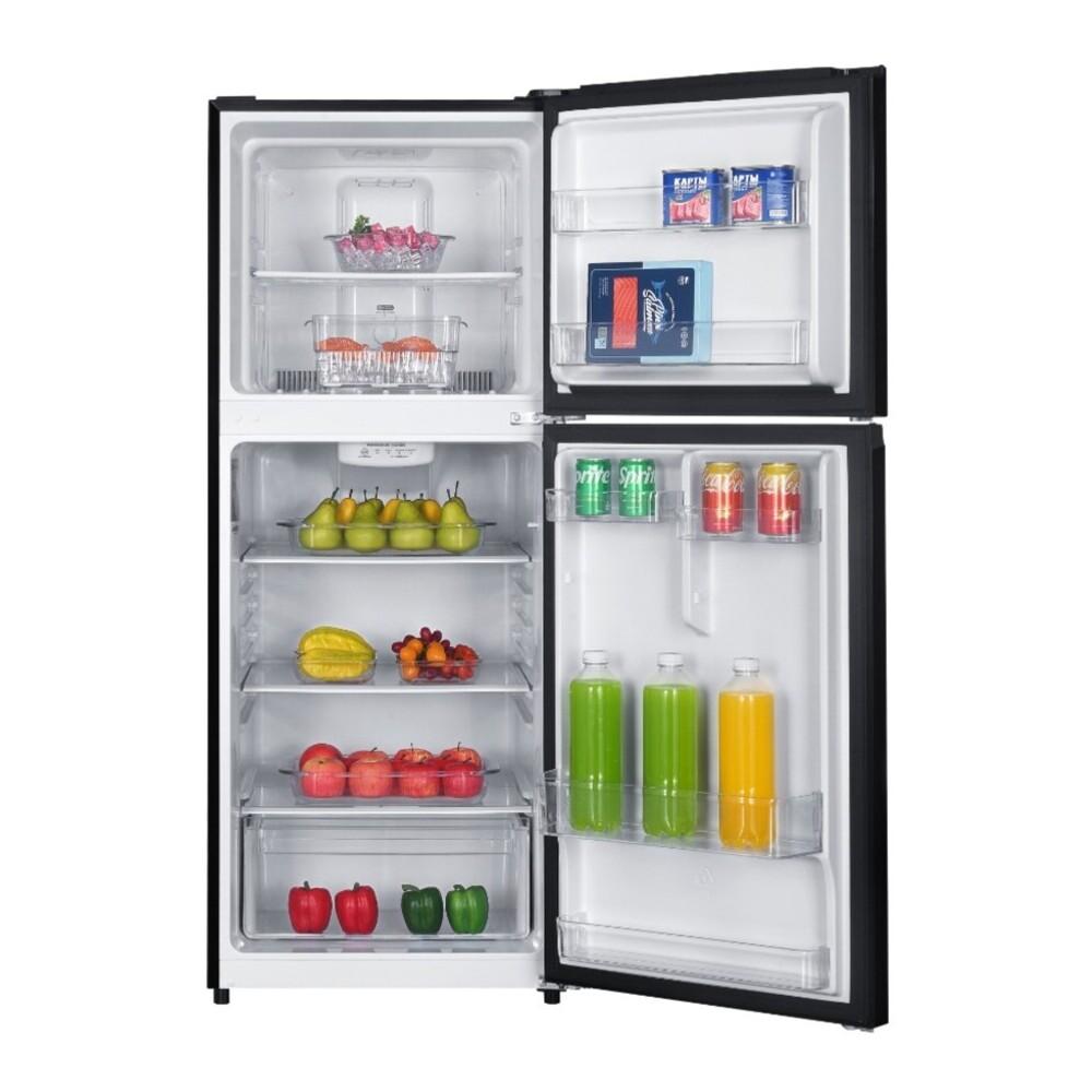 Verona VEFTF2412RBK 24 inch Top Freezer Refrigerator with 12 cu. ft. Total Capacity, Reversible Doors, Recessed Handle, Energy Star (Black)