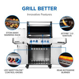Prestige 500 RSIB with Infrared Side and Rear Burner , Natural Gas, Stainless Steel