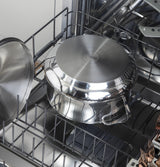 Café™ ENERGY STAR® Stainless Steel Interior Dishwasher with Sanitize and Ultra Wash & Dry in Platinum Glass