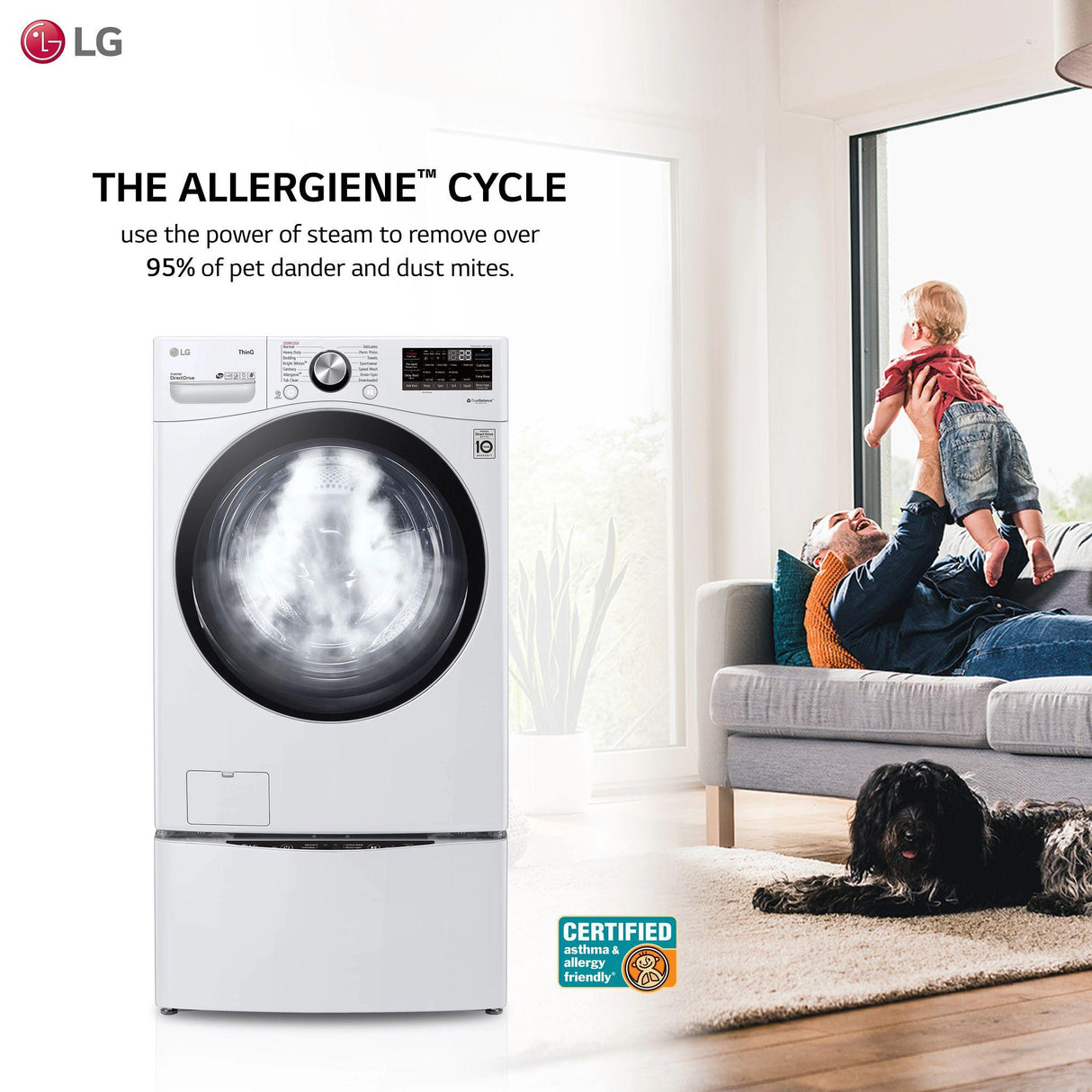 5.0 cu. ft. Mega Capacity Smart wi-fi Enabled Front Load Washer with TurboWash™ 360(degree) and Built-In Intelligence
