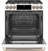 Café™ 30" Smart Slide-In, Front-Control, Dual-Fuel Range with Warming Drawer