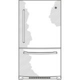 GE® ENERGY STAR® 24.8 Cu. Ft. Bottom-Freezer Drawer Refrigerator