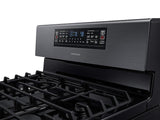 5.8 cu ft. Smart Freestanding Gas Range with Flex Duo™ & Dual Door in Black Stainless Steel