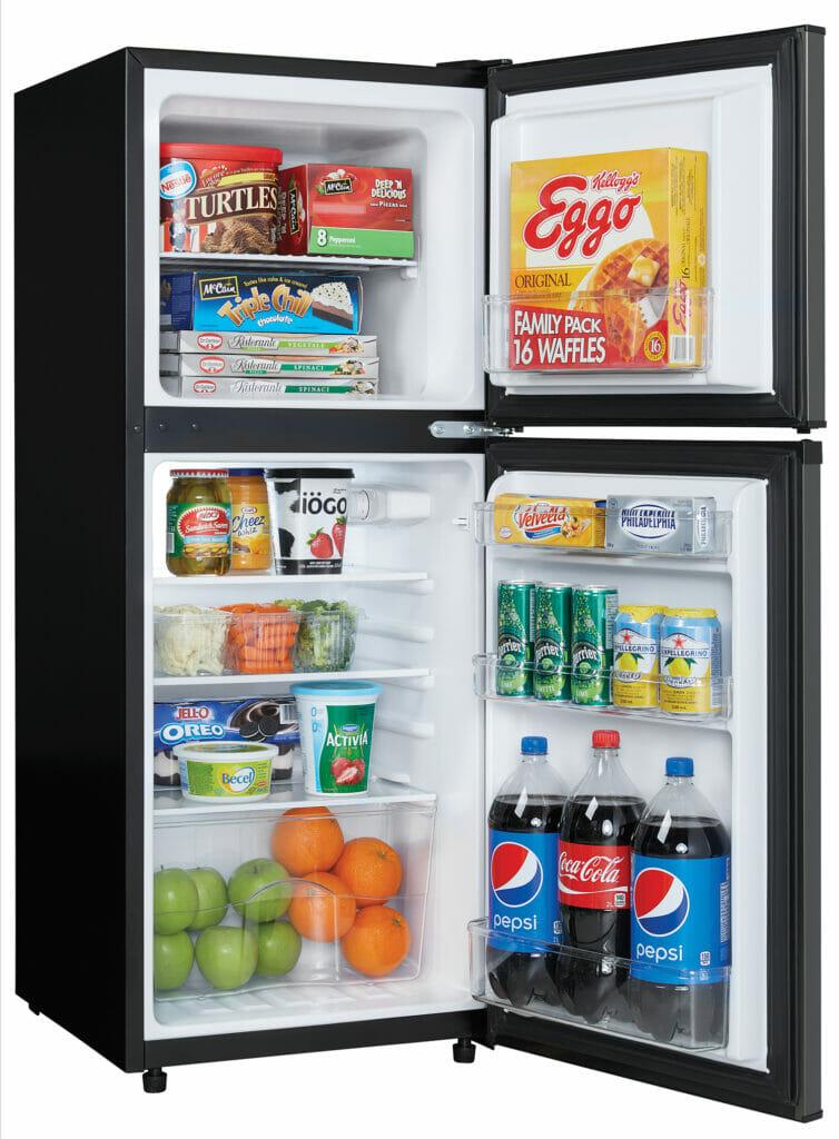 Danby 4.7 cu. ft. 2-door Compact Fridge in Black Stainless Steel Look