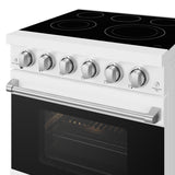 30 Inch Professional Electric Range With Precision Knob Control In White  Gordon Ramsay Series