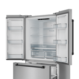 36 Inch 20.3 Cu Ft French Door Counter Depth Refrigerator With Ice Maker In Stainless Steel/black  Gordon Ramsay Series