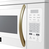 Forno Scalo 30-Inch Over the Range Microwave, White - 1.6 cu.ft, 300 CFM Vent, Touch Control, LED Light