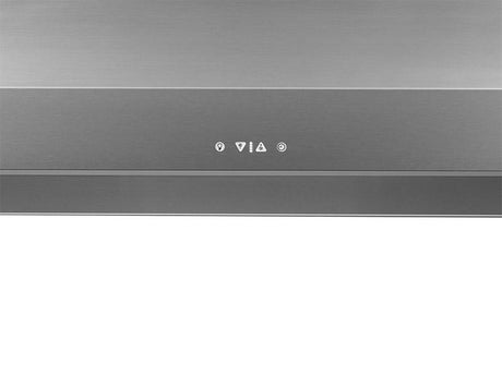 42" Chimney Wall Hood, Silver Stainless Steel