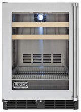24" Beverage Center, Clear Glass, Left Hinge/Right Handle