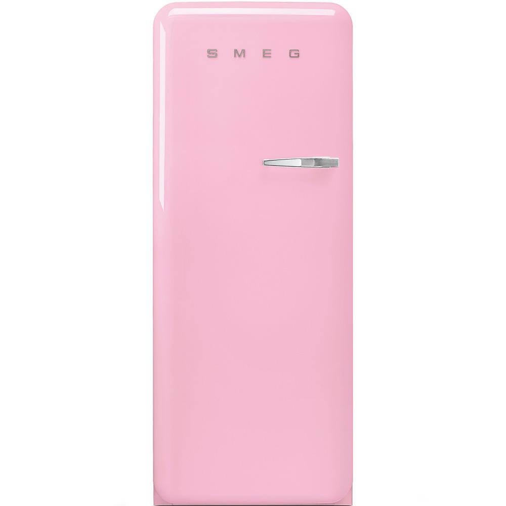 Approx 24" 50'S Style Refrigerator with ice compartment, Pink, Left hand hinge